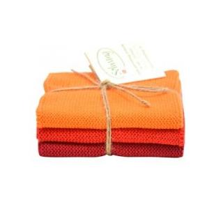 Wischtücher - orange, rot