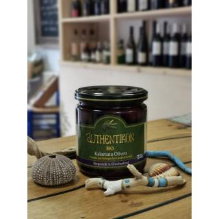 Kalamata-Oliven MIT Stein