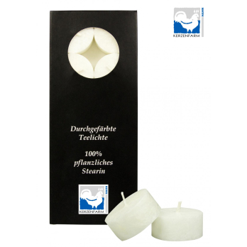 Teelichter weiß Stearin