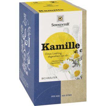 Kamille im Aufgussbeutel